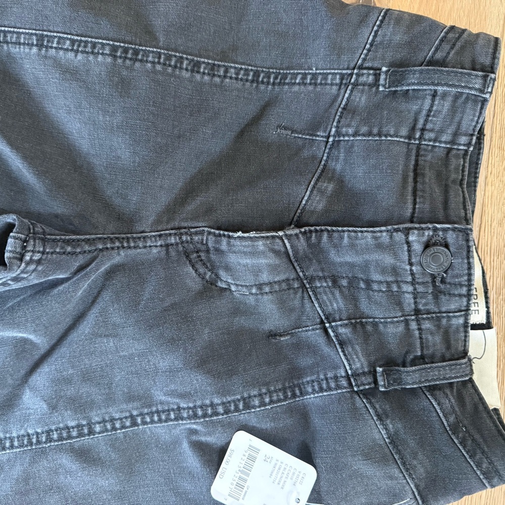 NWT We The Free washed Black Wide Leg Jeans - Picture 5 of 10